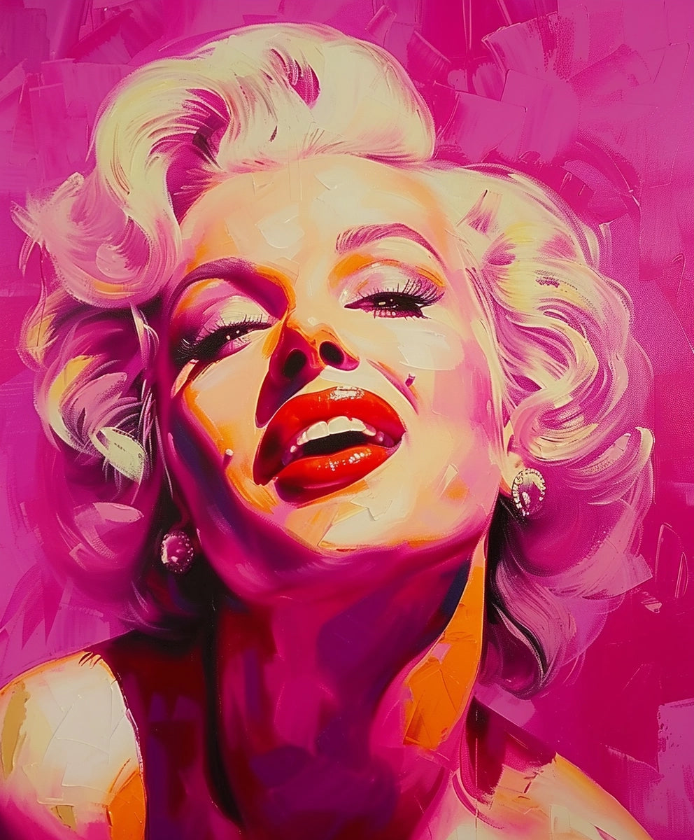 Monroe in Pink - Vibrant Marilyn Monroe Art Print