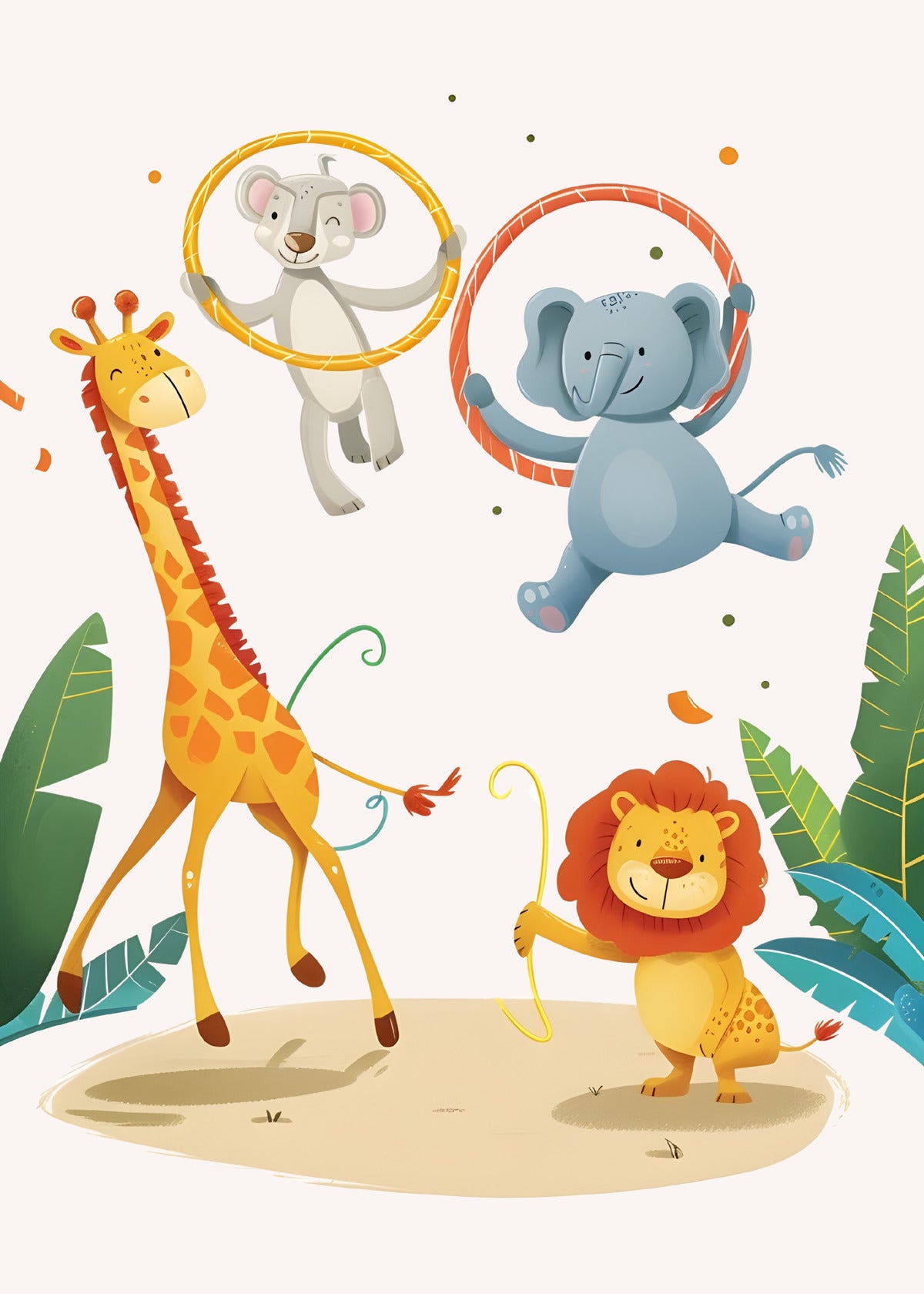 Jungle Circus Fun - Adorable Animal Playtime Nursery Decor