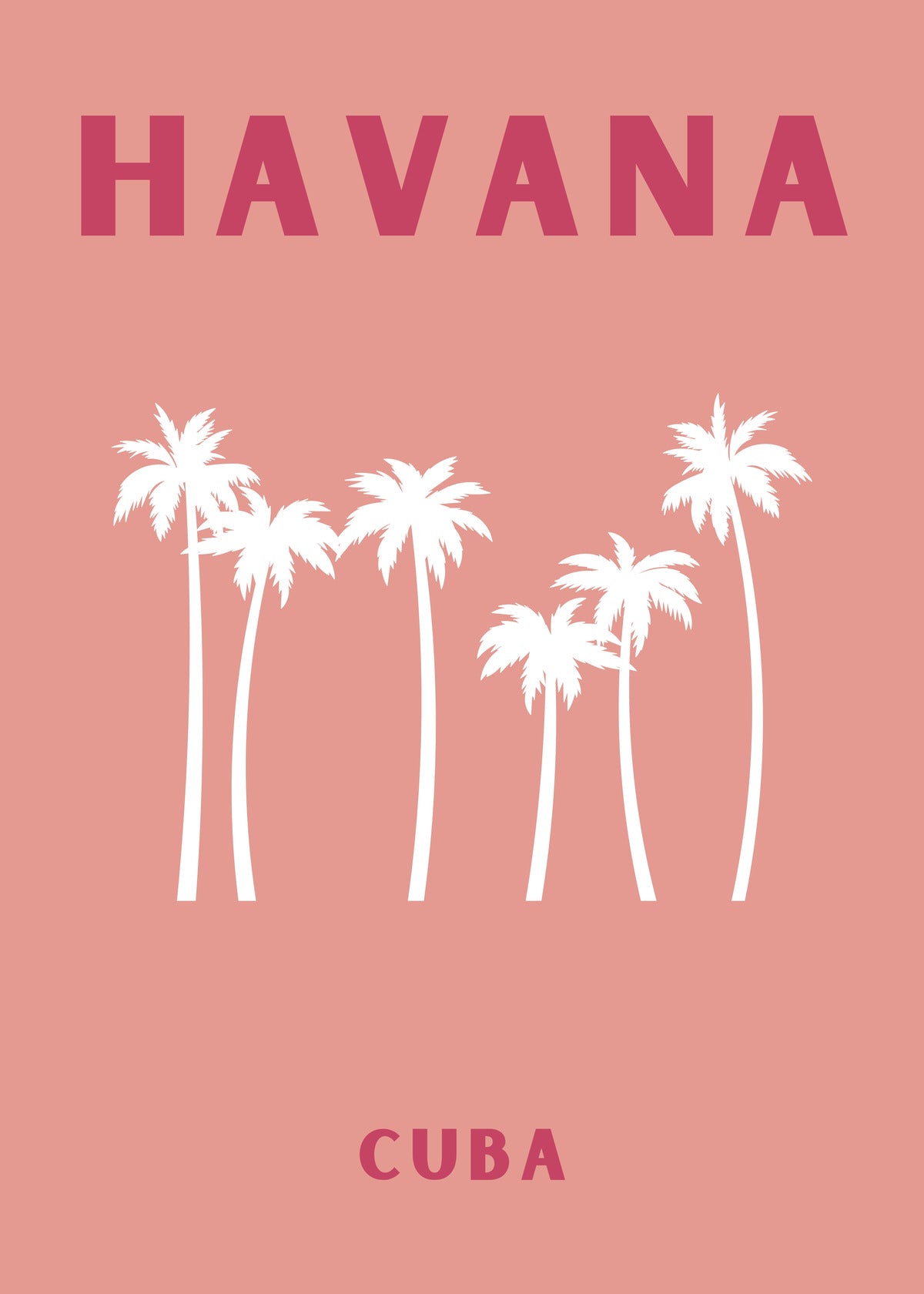 Havana Palms - Travel Poster