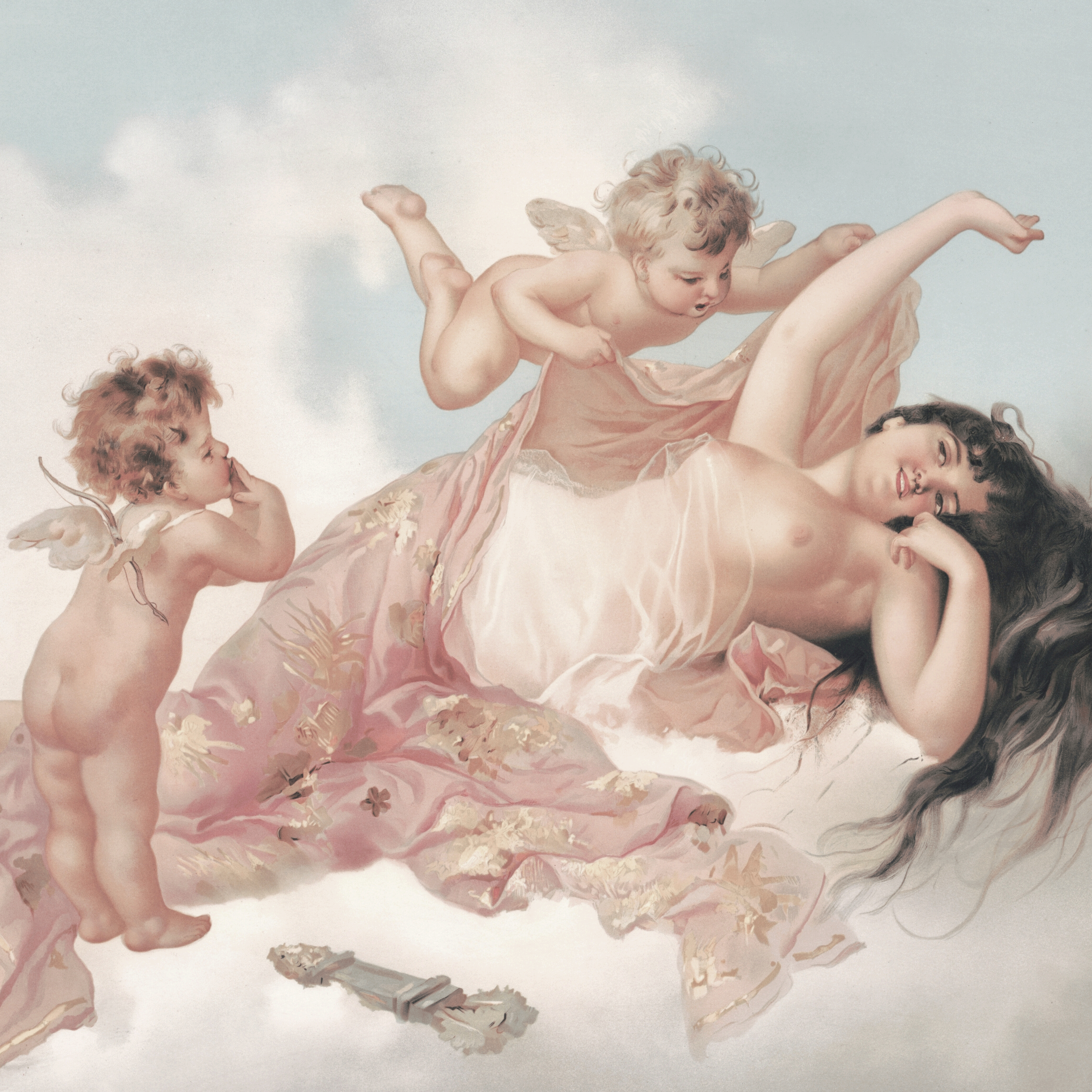 Celestial Awakening - Venus & Cherubs Fine Art Print