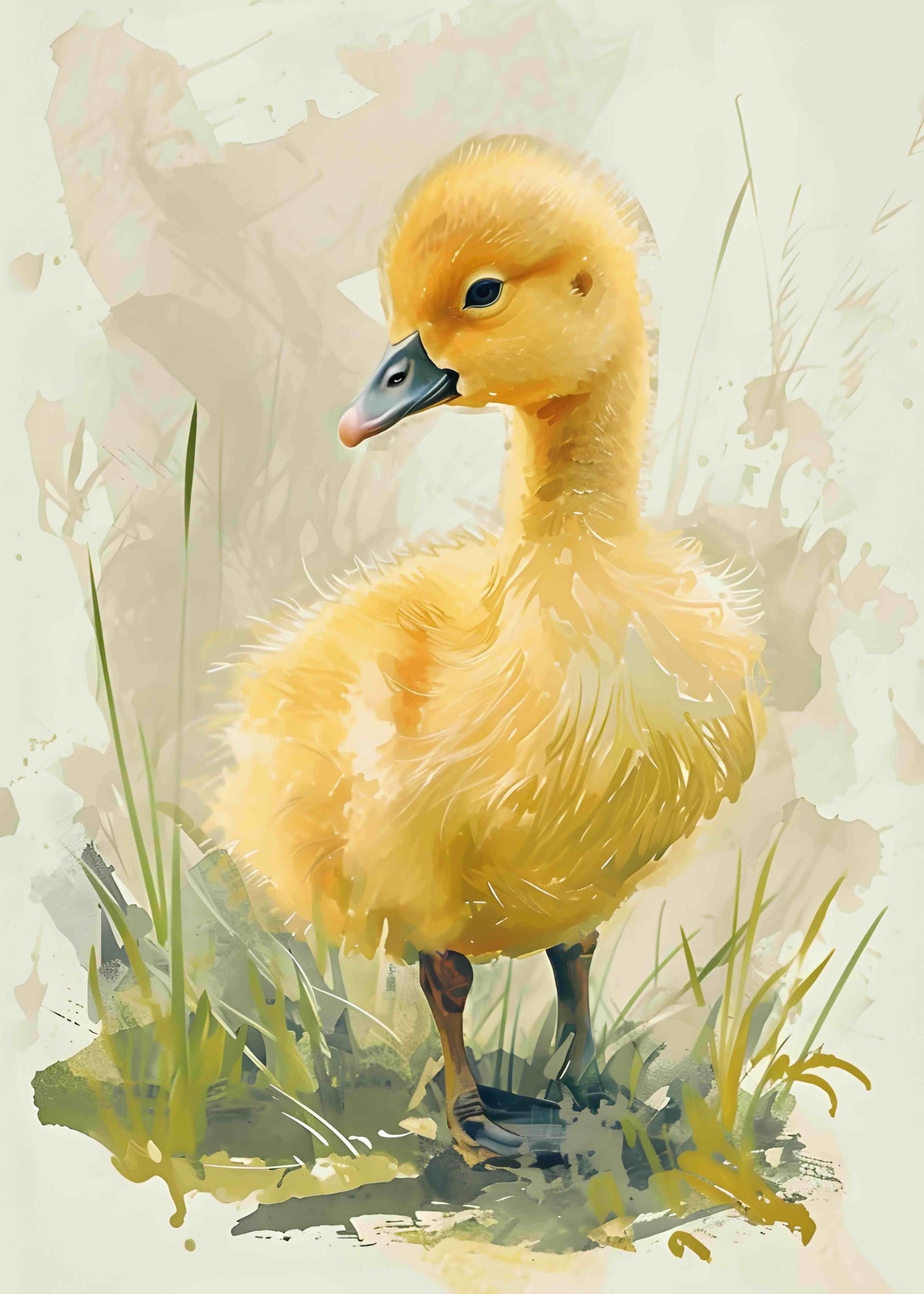 Little Chirp – Cheerful Duckling Nursery Art