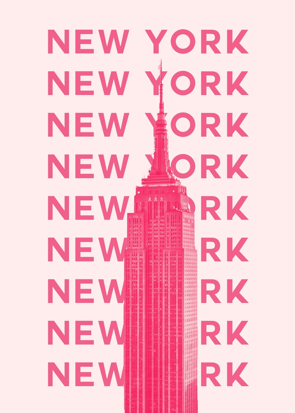 Pink NYC - Pop Art Print