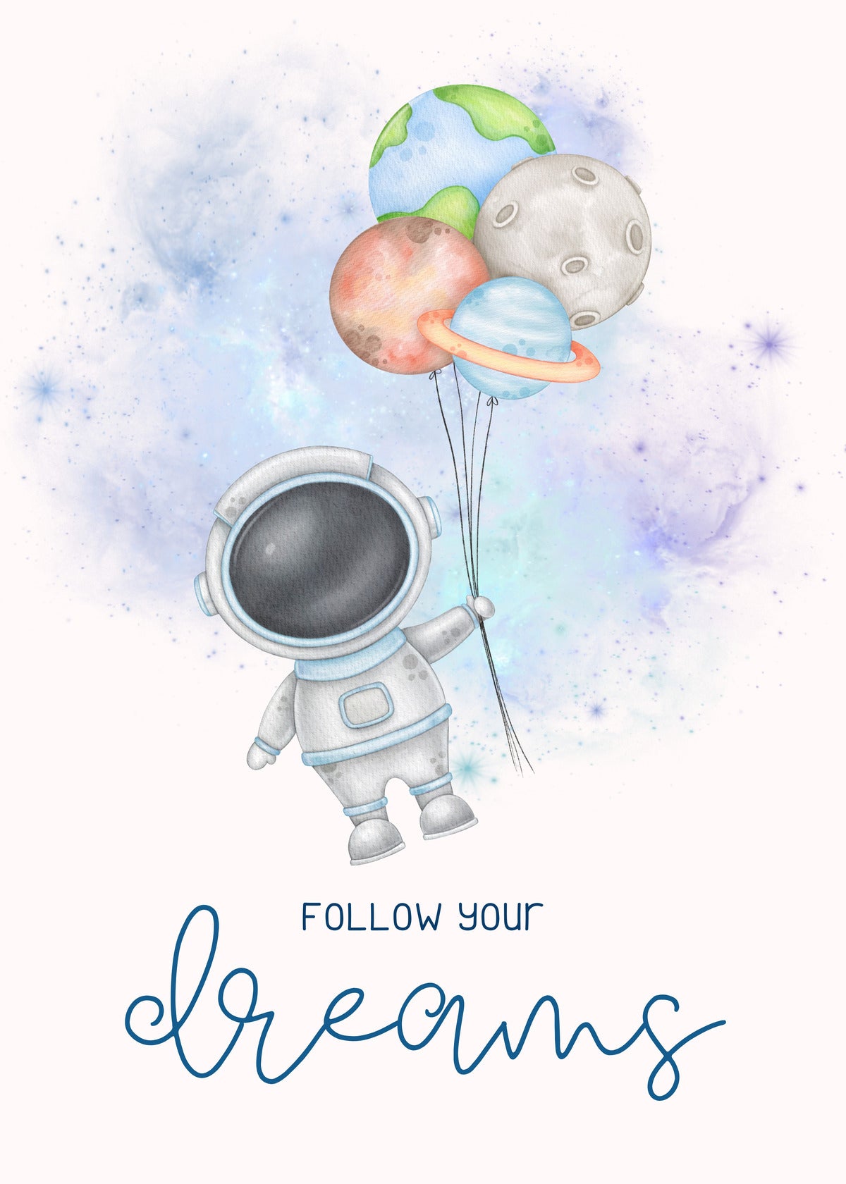 Cosmic Dreams – Follow Your Dreams Art Print