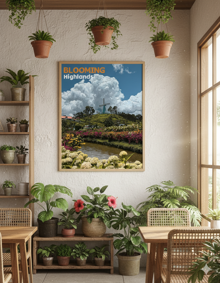 Blooming Highlands – Inspired by Nuwara Eliya's Gregory Lake