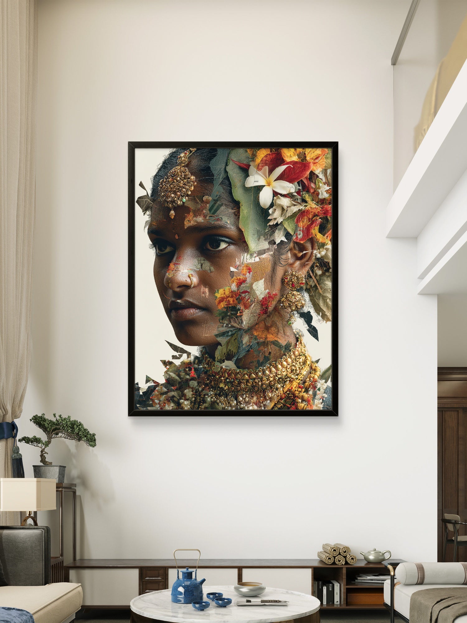 The Heritage Bloom – Sri Lankan Cultural Art Print