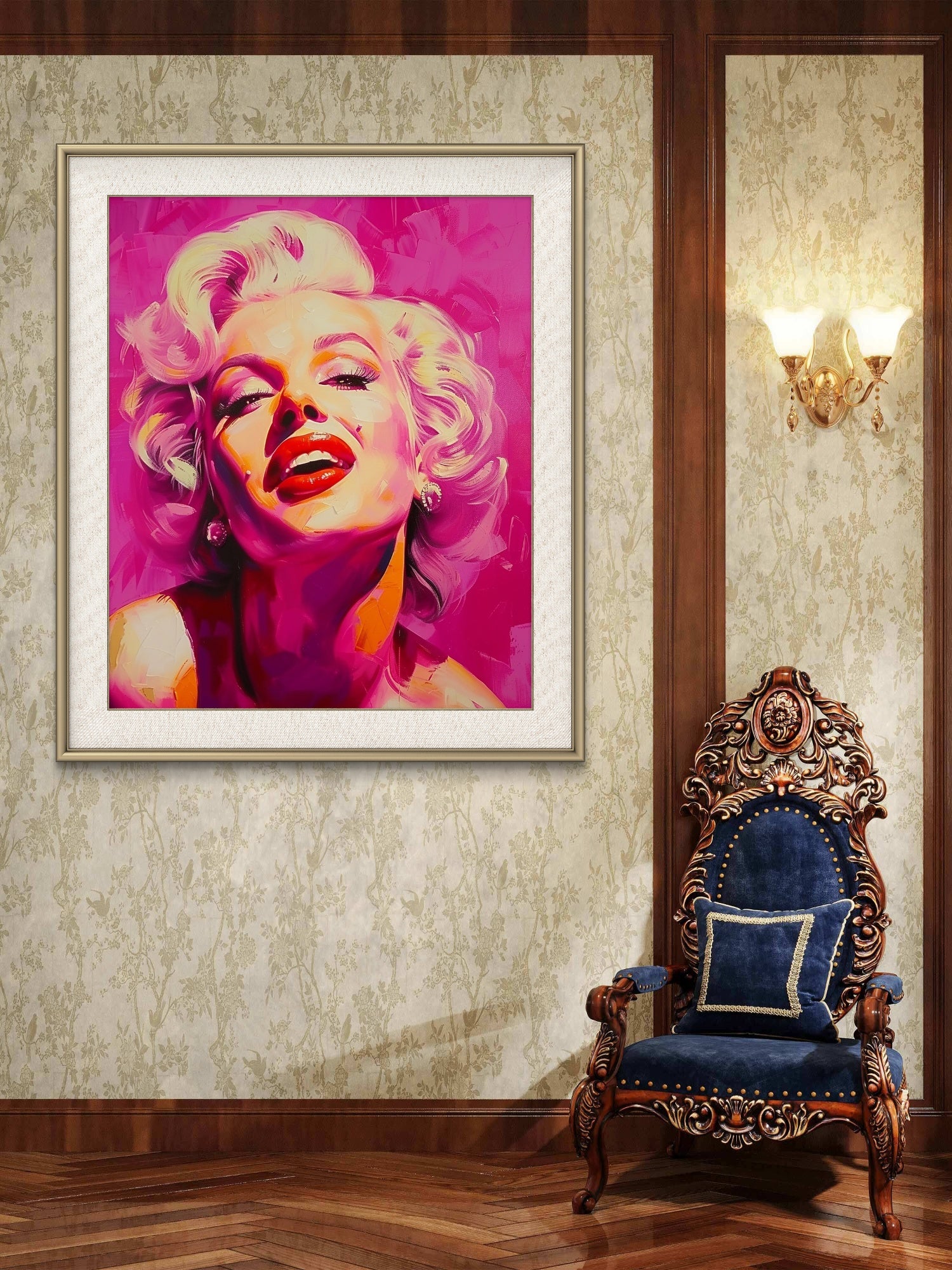 Monroe in Pink - Vibrant Marilyn Monroe Art Print