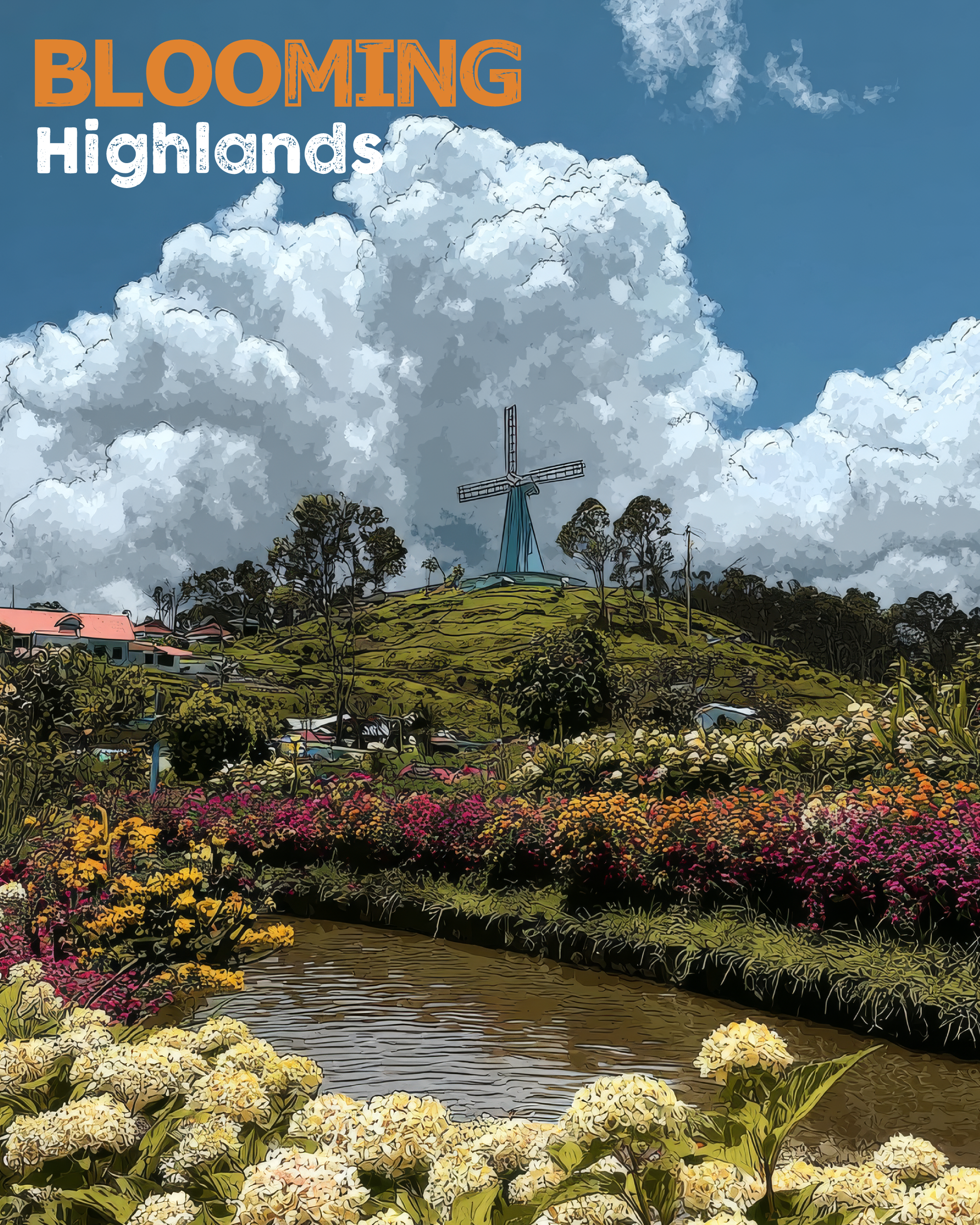Blooming Highlands – Inspired by Nuwara Eliya's Gregory Lake