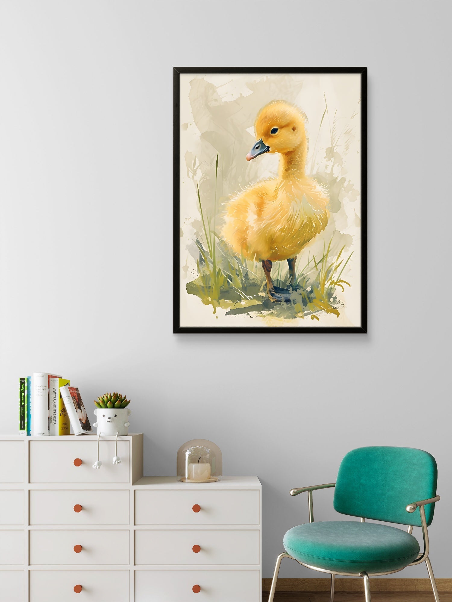 Little Chirp – Cheerful Duckling Nursery Art