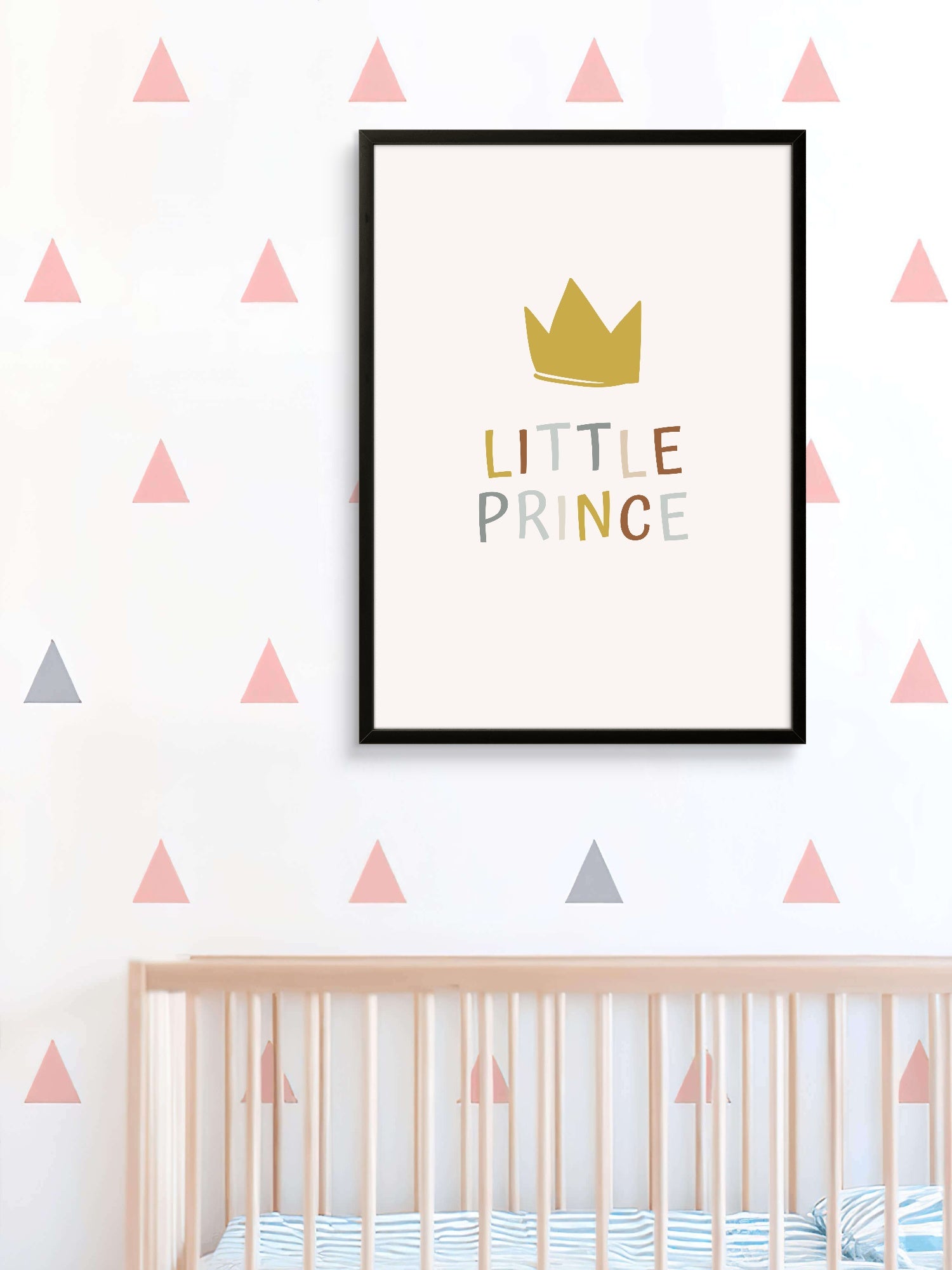 Little Prince Crown  - Nursery Art Print