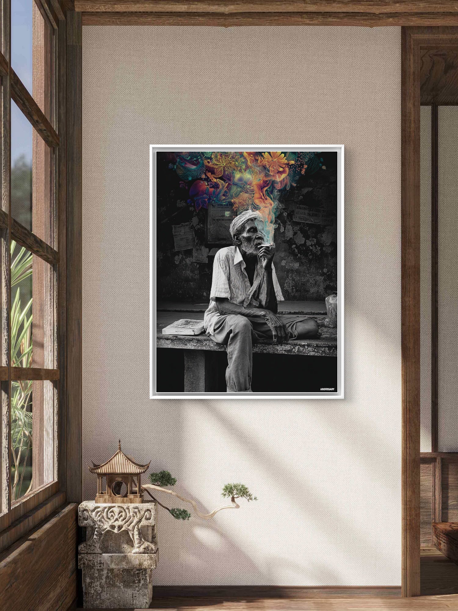 Mind's Bloom: Elder's Reverie Print