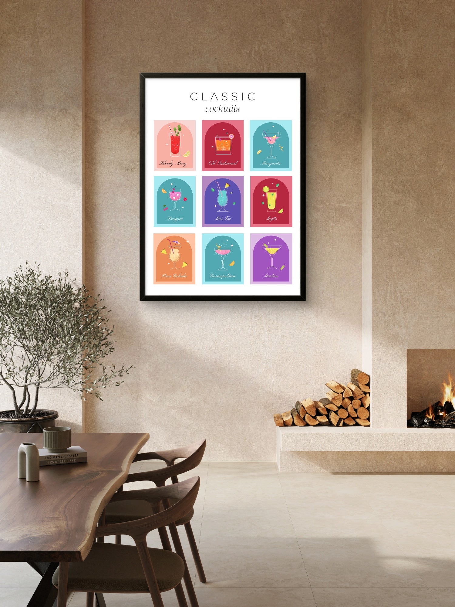 Classic Cocktails - Home Mixology Wall Art